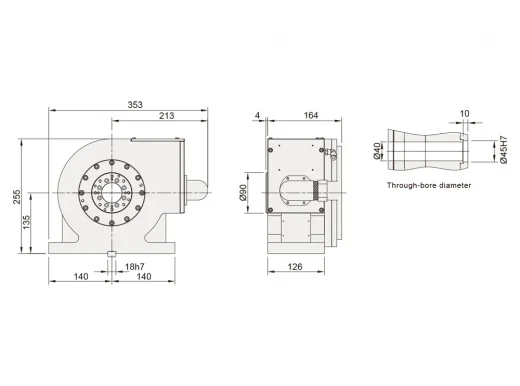Поворотный стол с прямым приводом Detron DV-170P