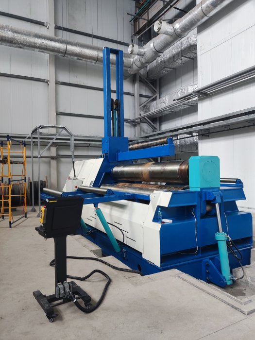4-валковый гидравлический листогибочный пресс (вальцы) CHAOLI W12CNC-25x3000