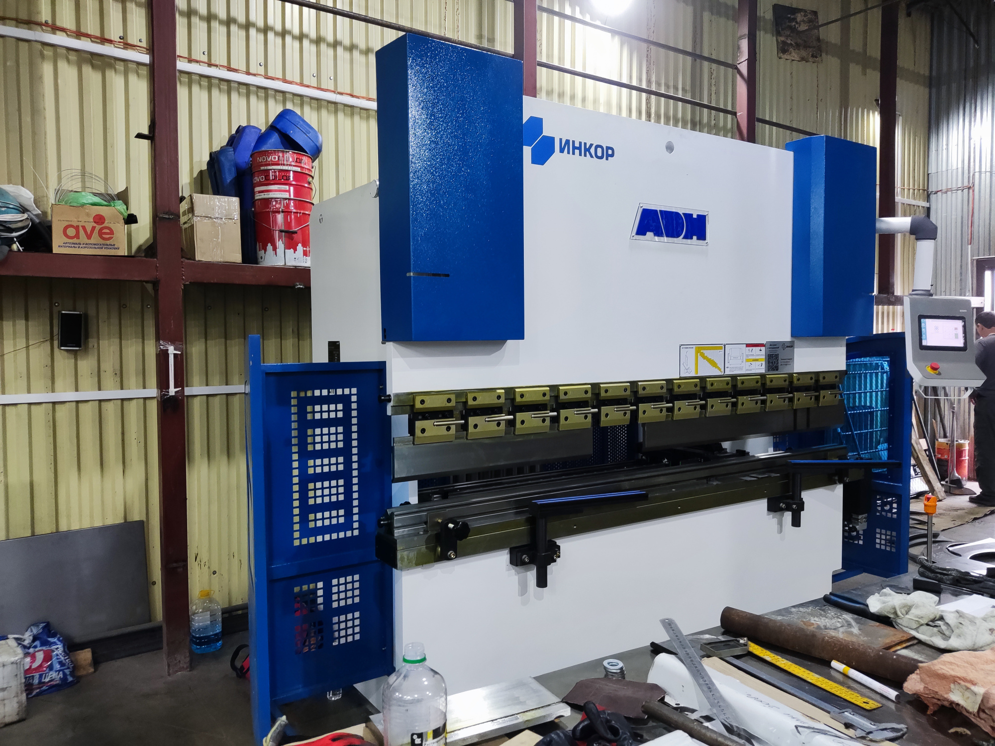 Гидравлический листогибочный пресс ADH WC67E-160T/3200 E310P изображение