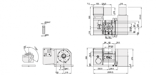 Наклонно-поворотный стол  с ЧПУ NFA-125S