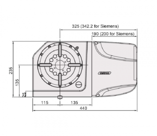 Поворотный стол c ЧПУ Detron NXA-170S (GXA)